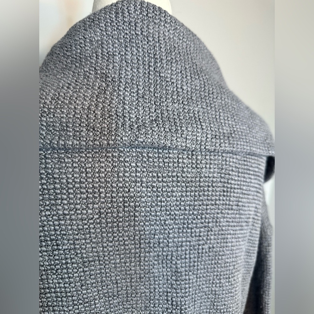 Sz XS Sweaty Betty Restful Boucle Half Zip Sweatshirt in a textured gray cotton - Picture 8 of 13